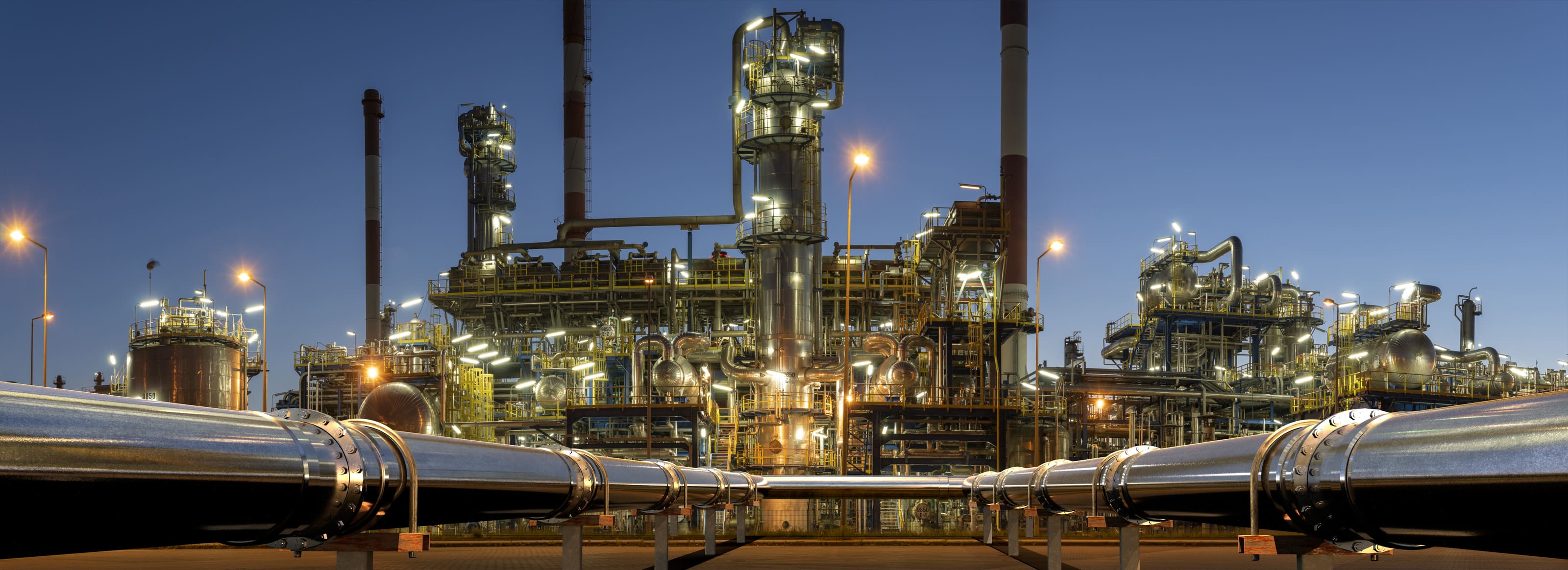 Refinery at twilight